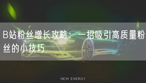 独家分享：购买B站高质量粉丝的心得体会