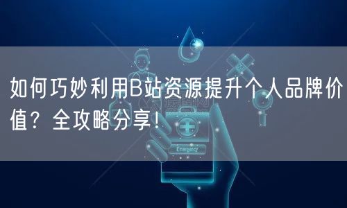 如何巧妙利用B站资源提升个人品牌价值？全攻略分享！