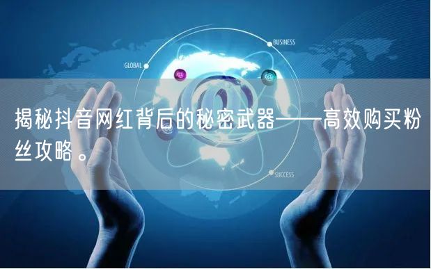 揭秘抖音网红背后的秘密武器——高效购买粉丝攻略。