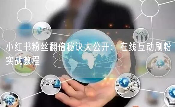 小红书粉丝翻倍秘诀大公开：在线互动刷粉实战教程