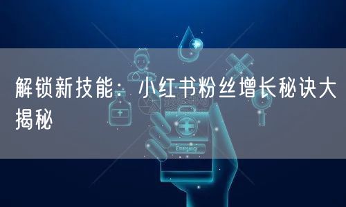 解锁新技能：小红书粉丝增长秘诀大揭秘