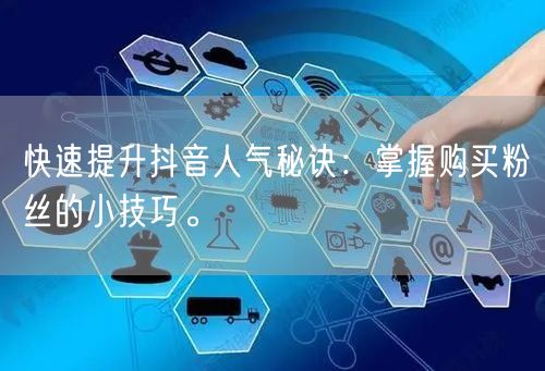 快速提升抖音人气秘诀：掌握购买粉丝的小技巧。